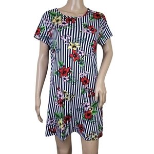 Jamie & Layla Floral Striped Dress